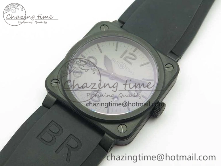 BR 03-92 DLC Case V3 Gray Dial 42.5mm On Rubber Strap MIYOTA Classic 5198