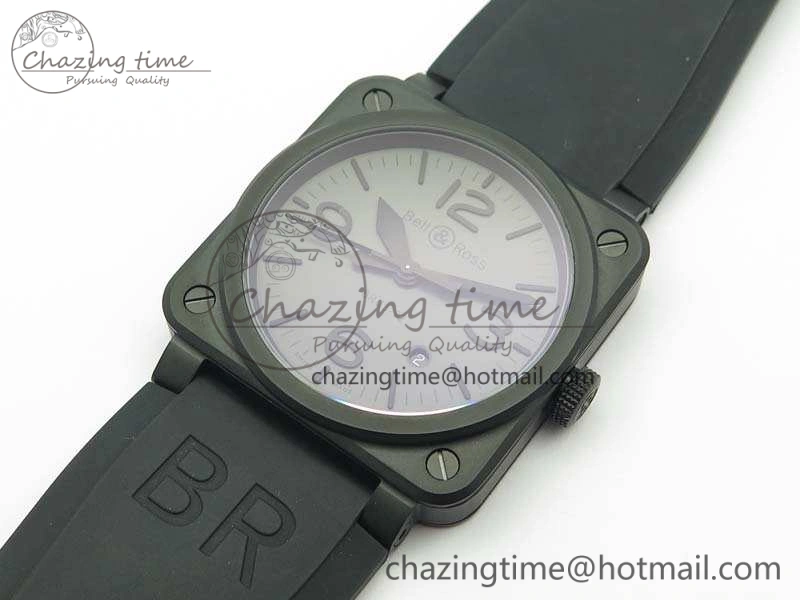 BR 03-92 DLC Case V3 Gray Dial 42.5mm On Rubber Strap MIYOTA Classic 5198