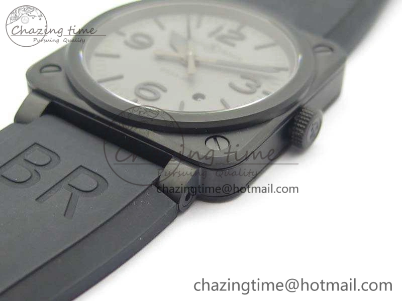 BR 03-92 DLC Case V3 Gray Dial 42.5mm On Rubber Strap MIYOTA Classic 5198