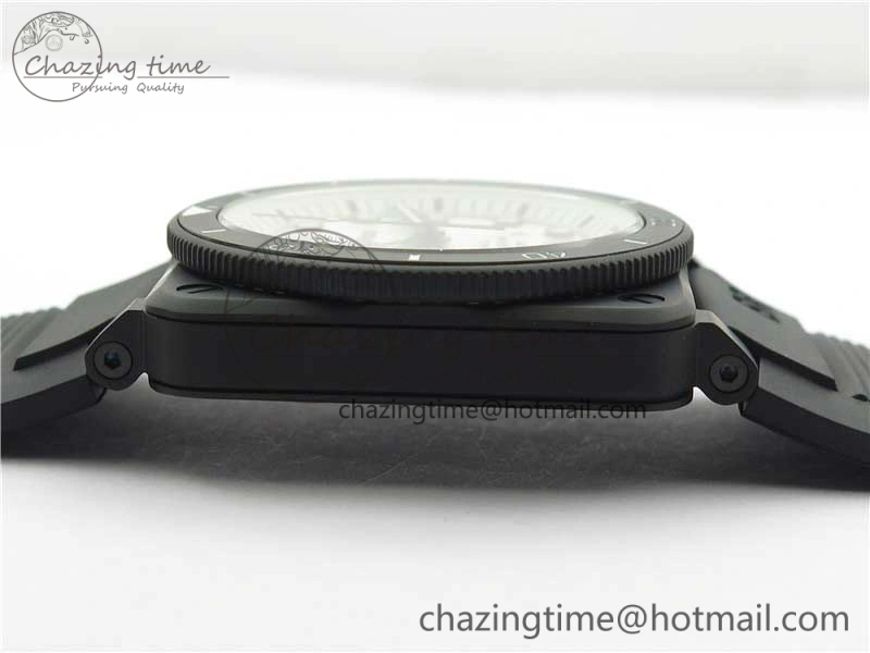BR 03-92 Diver PVD White Dial on Rubber Strap MIYOTA 9015 (Free Nylon Strap) Premium 5169