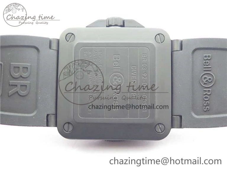 BR 03-92 Diver PVD White Dial on Rubber Strap MIYOTA 9015 (Free Nylon Strap) Premium 5169