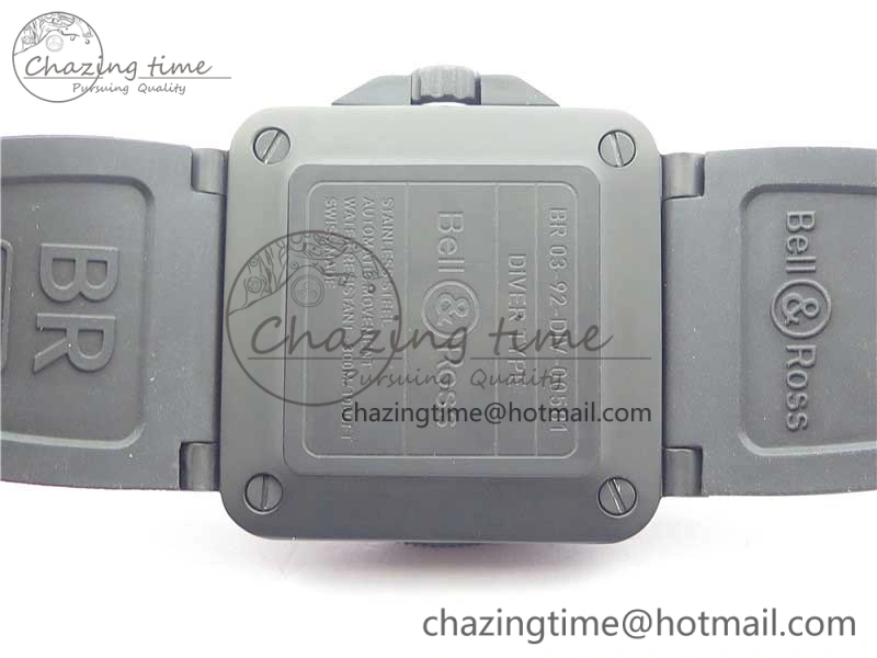 BR 03-92 Diver PVD White Dial on Rubber Strap MIYOTA 9015 (Free Nylon Strap) Premium 5169