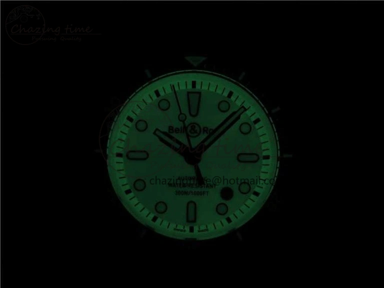 BR 03-92 Diver PVD White Dial on Rubber Strap MIYOTA 9015 (Free Nylon Strap) Premium 5169