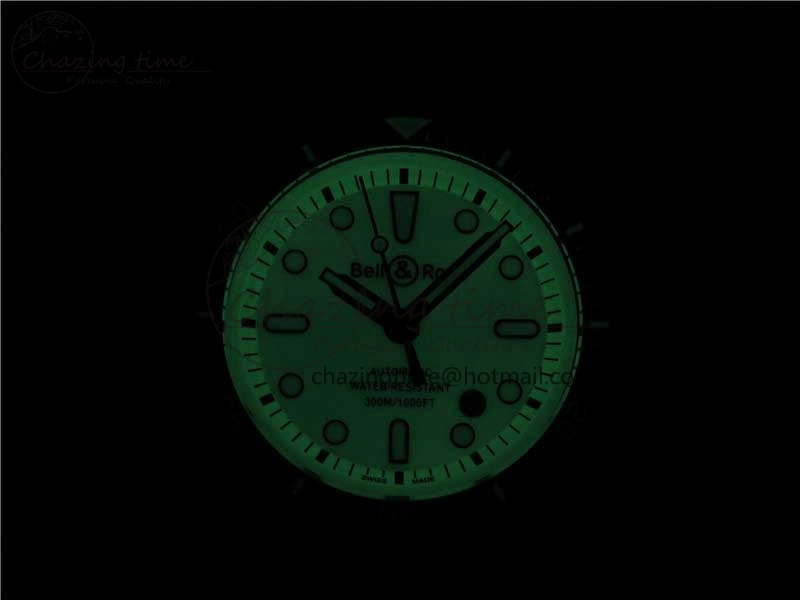 BR 03-92 Diver PVD White Dial on Rubber Strap MIYOTA 9015 (Free Nylon Strap) Premium 5169