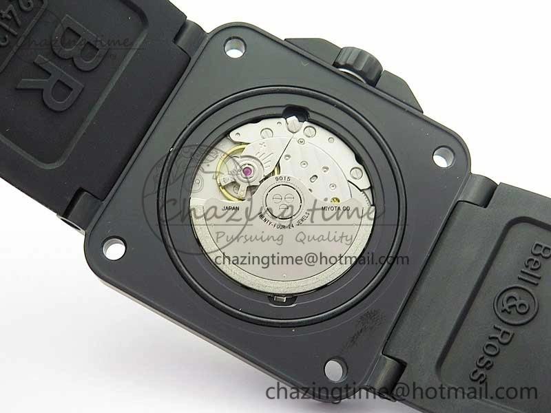 BR 03-92 Diver PVD White Dial on Rubber Strap MIYOTA 9015 (Free Nylon Strap) Premium 5169