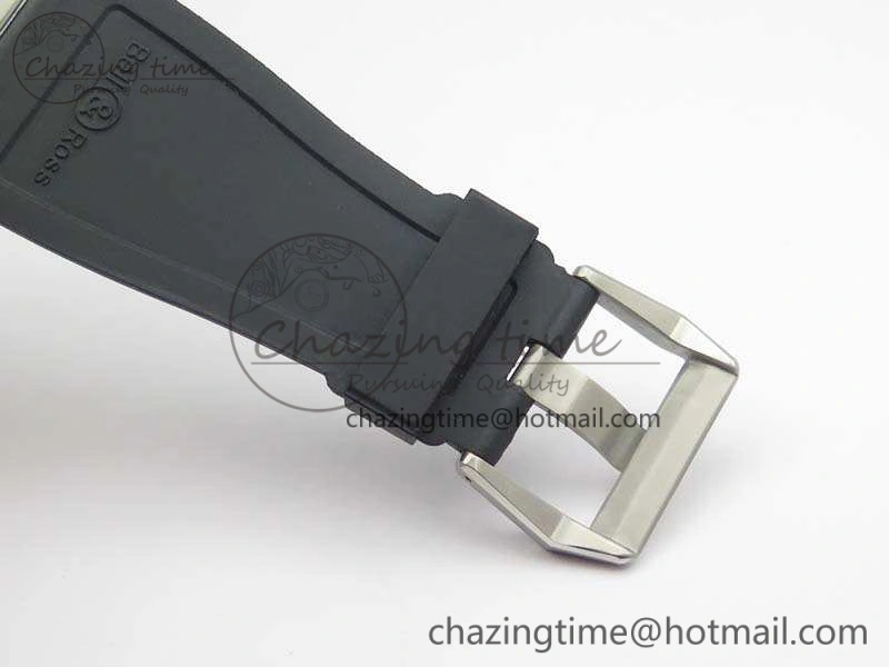 BR 03-92 Diver SS 1:1 Best Edition Black Dial On Rubber Strap MIYOTA Thermal 5196