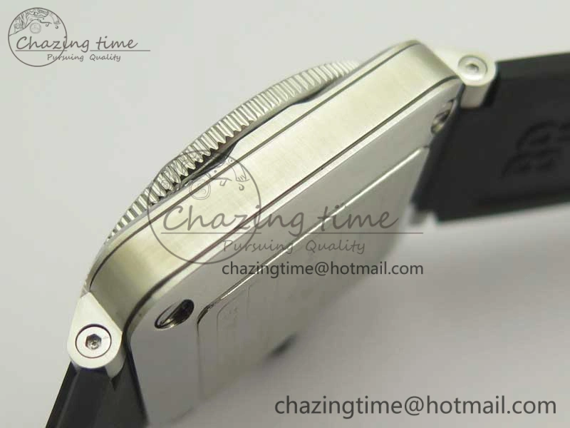 Durable BR 03-92 Diver SS OXF 1:1 Best Edition Black Dial on Rubber Strap MIYOTA 9015 (Free Leather) 5185
