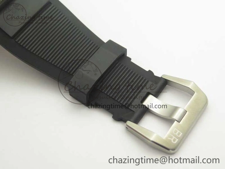 Durable BR 03-92 Diver SS OXF 1:1 Best Edition Black Dial on Rubber Strap MIYOTA 9015 (Free Leather) 5185