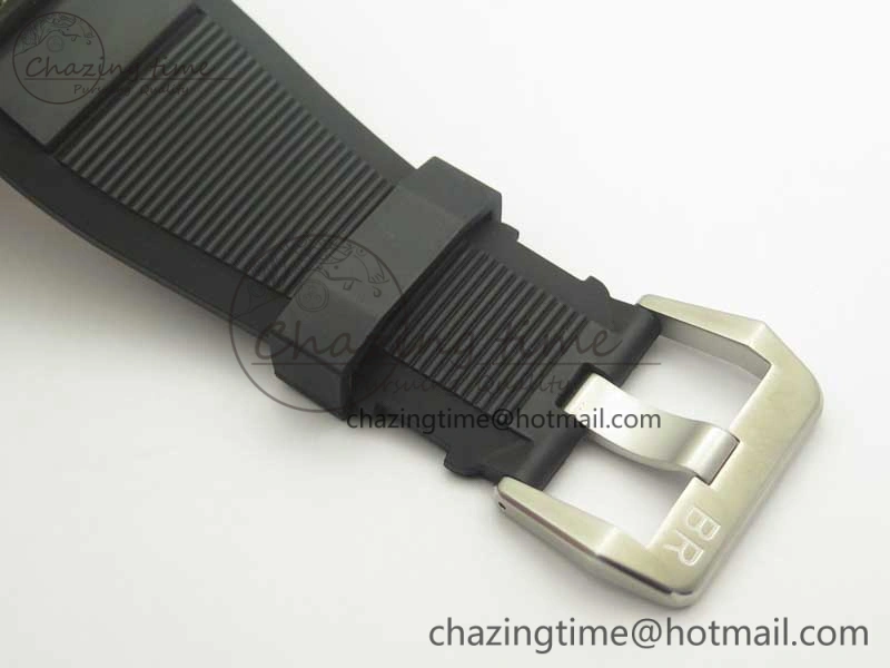 Durable BR 03-92 Diver SS OXF 1:1 Best Edition Black Dial on Rubber Strap MIYOTA 9015 (Free Leather) 5185