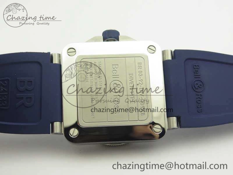 Versatile BR 03-92 Diver SS RDF 1:1 Best Edition Blue Dial On Rubber Strap MIYOTA9015 (Free Nylon Strap) 5189