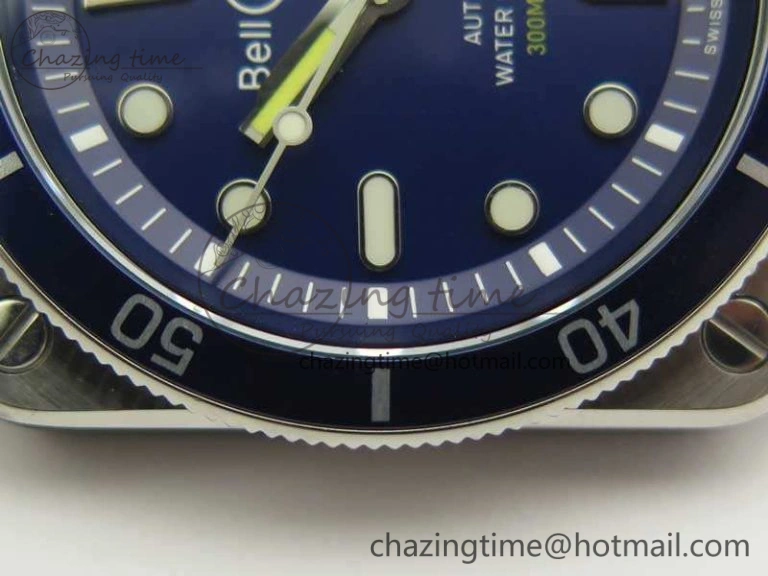 Versatile BR 03-92 Diver SS RDF 1:1 Best Edition Blue Dial On Rubber Strap MIYOTA9015 (Free Nylon Strap) 5189