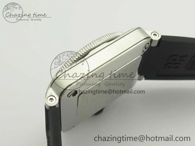 ZipUp BR 03-92 Diver SS SS Bezel Black Dial on Rubber Strap MIYOTA 9015 (Free Leather Strap) 5183