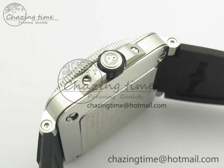 ZipUp BR 03-92 Diver SS SS Bezel Black Dial on Rubber Strap MIYOTA 9015 (Free Leather Strap) 5183