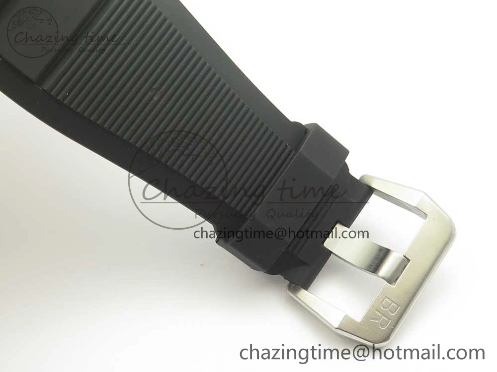 ZipUp BR 03-92 Diver SS SS Bezel Black Dial on Rubber Strap MIYOTA 9015 (Free Leather Strap) 5183