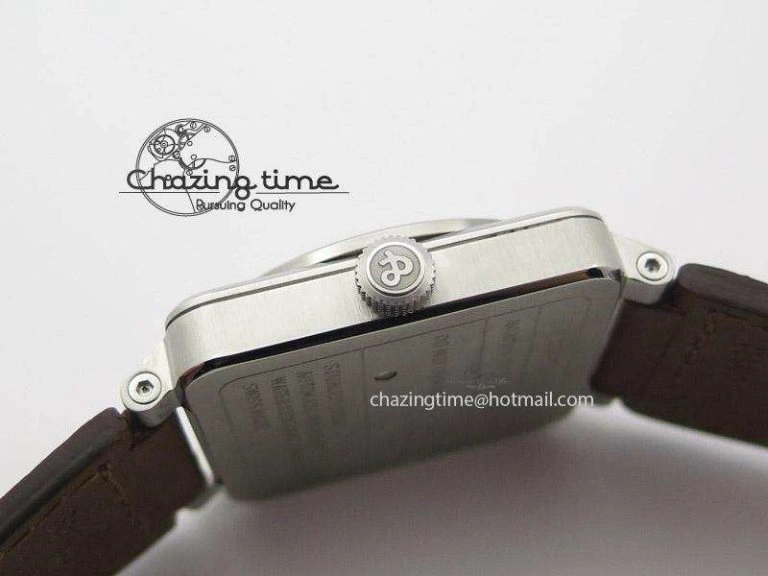 Practical BR 03-92 Golden Heritage SS ZF 1:1 Best Edition On Brown Leather Strap MIYOTA 5244