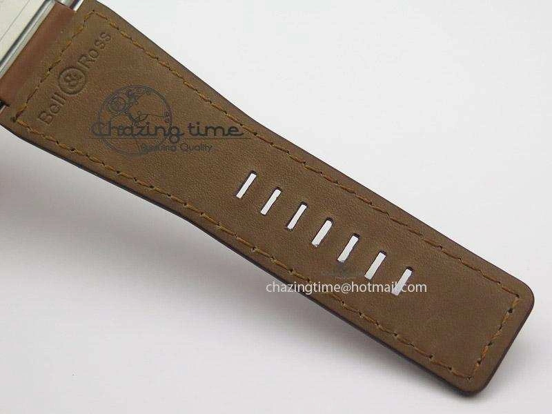 Practical BR 03-92 Golden Heritage SS ZF 1:1 Best Edition On Brown Leather Strap MIYOTA 5244