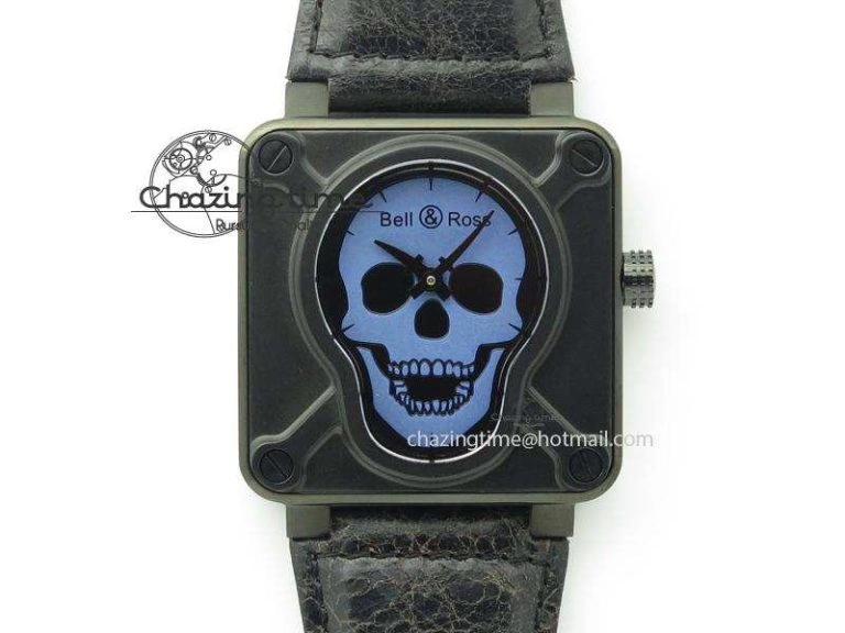 Practical BR 03-92 Golden Heritage SS ZF 1:1 Best Edition On Brown Leather Strap MIYOTA 5244