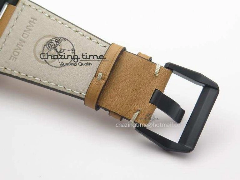 Breathable BR 03-92 Heritage PVD Black Dial On Brown Leather Strap MIYOTA 9015 V 5242