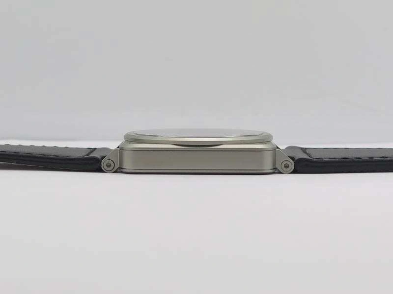 BR 03-92 Horograph Satin-Polished Steel Black Dial On Leather Strap MIYOTA 9015 (Free Nylon Strap) FlexibleFit 5219