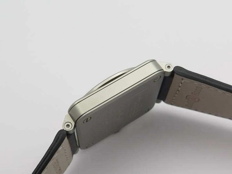 BR 03-92 Horograph Satin-Polished Steel Black Dial On Leather Strap MIYOTA 9015 (Free Nylon Strap) FlexibleFit 5219