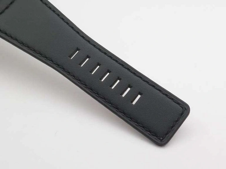 BR 03-92 Horograph Satin-Polished Steel Black Dial On Leather Strap MIYOTA 9015 (Free Nylon Strap) FlexibleFit 5219