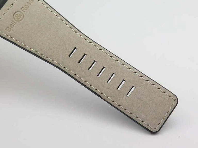 BR 03-92 Horograph Satin-Polished Steel Black Dial On Leather Strap MIYOTA 9015 (Free Nylon Strap) FlexibleFit 5219