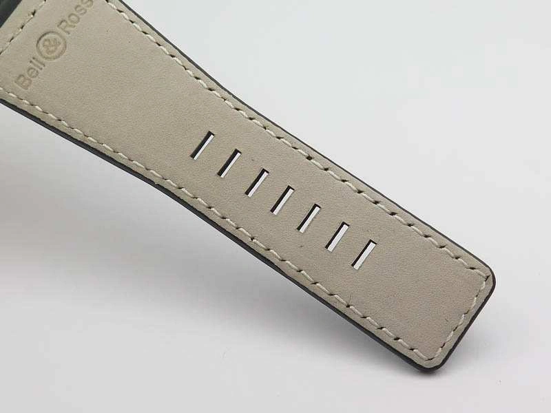 BR 03-92 Horograph Satin-Polished Steel Black Dial On Leather Strap MIYOTA 9015 (Free Nylon Strap) FlexibleFit 5219