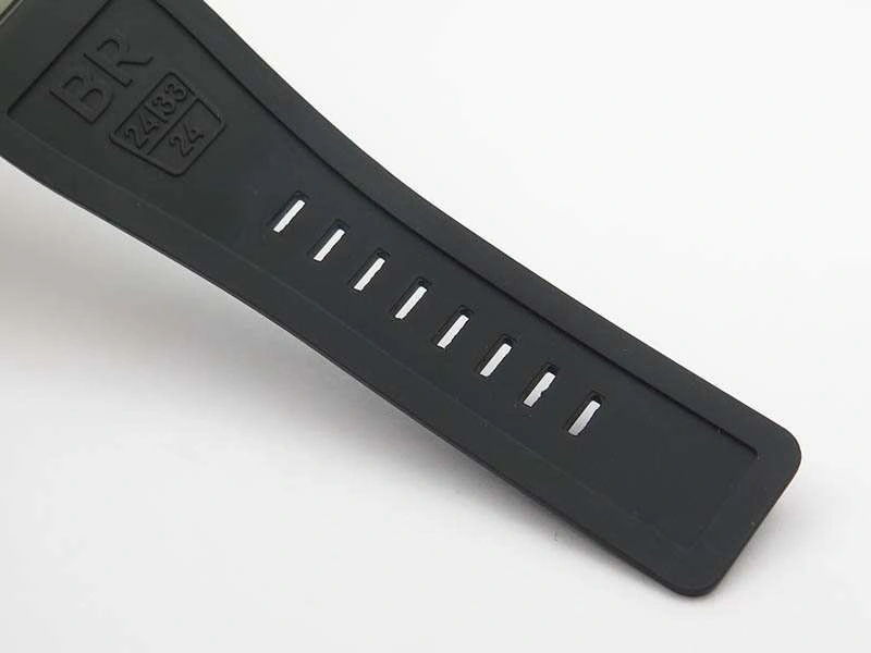 BR 03-92 Horograph Satin-polished Steel Black Dial On Rubber Strap MIYOTA 9015 (Free Nylon Strap) Durable 5210