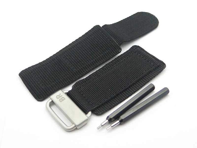 BR 03-92 Horograph Satin-polished Steel Black Dial On Rubber Strap MIYOTA 9015 (Free Nylon Strap) Durable 5210