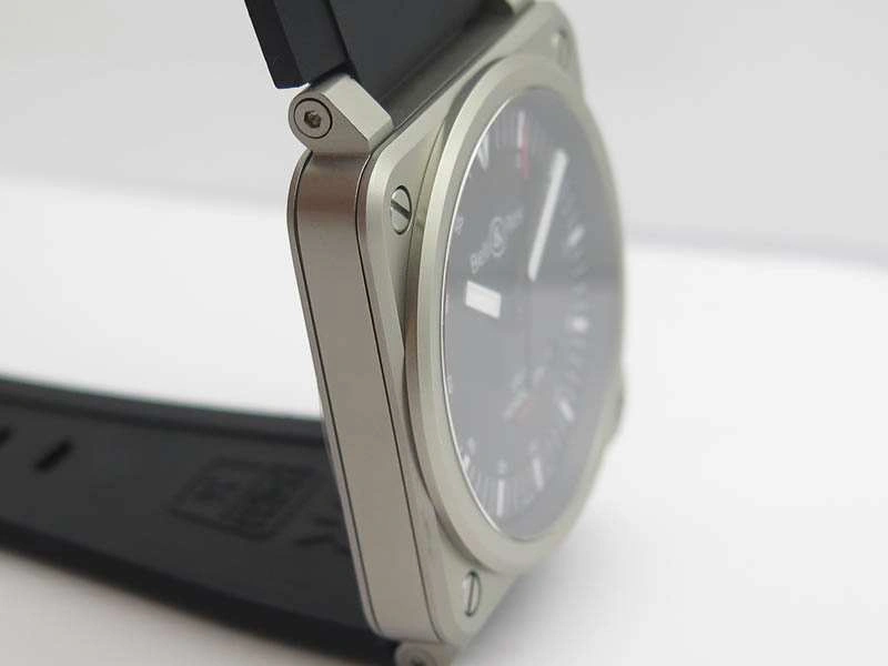 BR 03-92 Horograph Satin-polished Steel Black Dial On Rubber Strap MIYOTA 9015 (Free Nylon Strap) Durable 5210