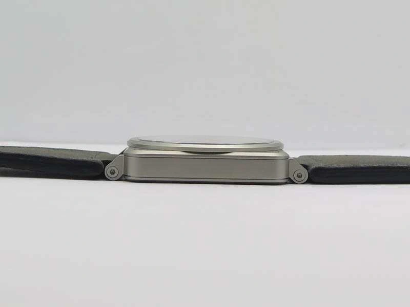 SunProtective BR 03-92 Horolum Satin-Polished Steel Gray Dial On Leather Strap MIYOTA 9015 (Free Nylon Strap) 5209