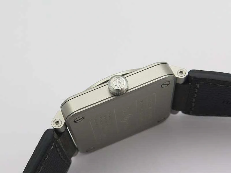 SunProtective BR 03-92 Horolum Satin-Polished Steel Gray Dial On Leather Strap MIYOTA 9015 (Free Nylon Strap) 5209