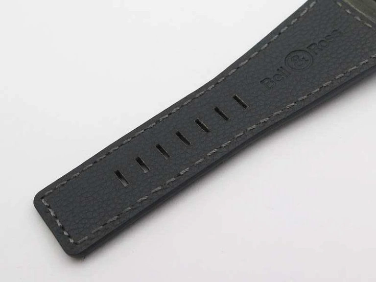 SunProtective BR 03-92 Horolum Satin-Polished Steel Gray Dial On Leather Strap MIYOTA 9015 (Free Nylon Strap) 5209