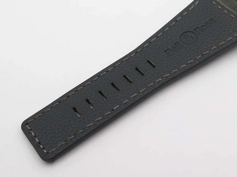 SunProtective BR 03-92 Horolum Satin-Polished Steel Gray Dial On Leather Strap MIYOTA 9015 (Free Nylon Strap) 5209