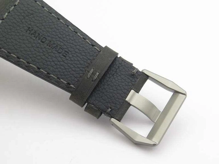 SunProtective BR 03-92 Horolum Satin-Polished Steel Gray Dial On Leather Strap MIYOTA 9015 (Free Nylon Strap) 5209