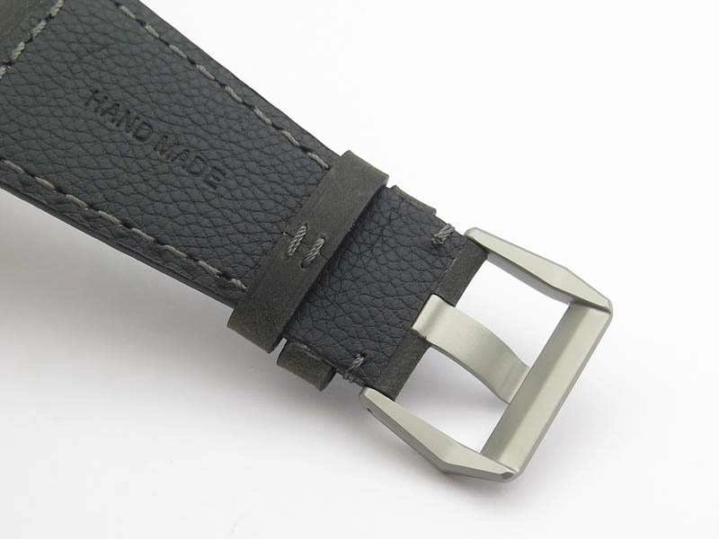 SunProtective BR 03-92 Horolum Satin-Polished Steel Gray Dial On Leather Strap MIYOTA 9015 (Free Nylon Strap) 5209