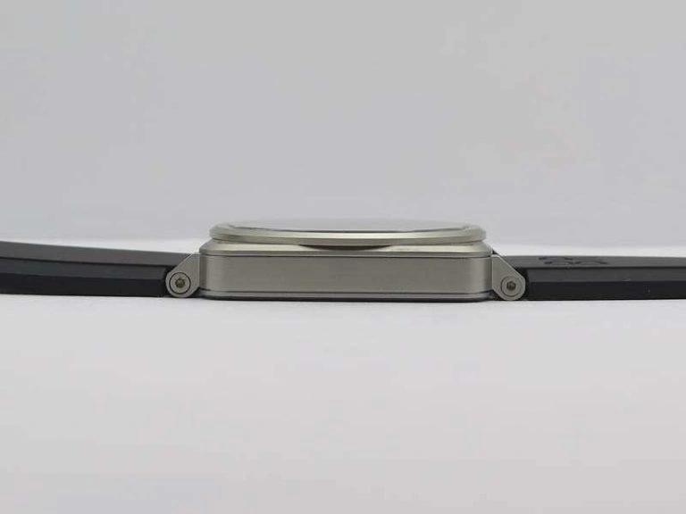 BR 03-92 Horolum Satin-polished Steel Gray Dial On Rubber Strap MIYOTA 9015 (Free Nylon Strap) Modern 5208