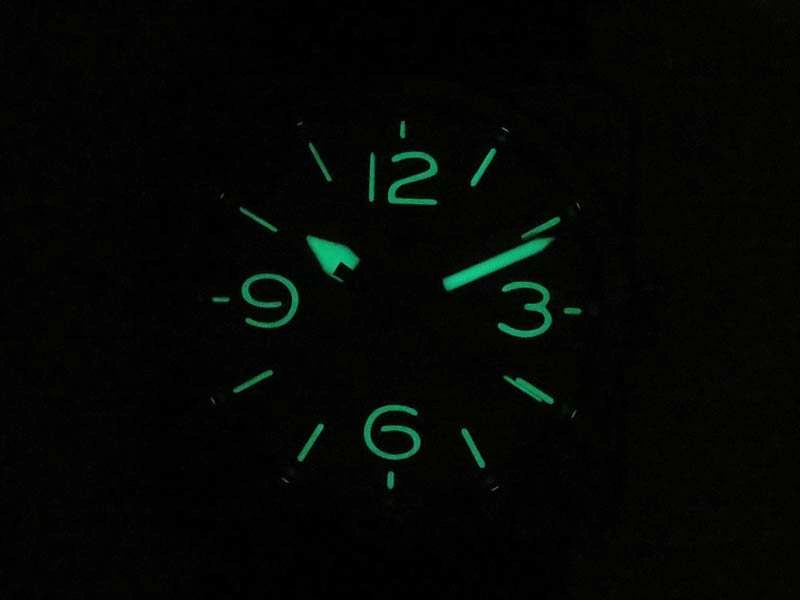 BR 03-92 Horolum Satin-polished Steel Gray Dial On Rubber Strap MIYOTA 9015 (Free Nylon Strap) Modern 5208