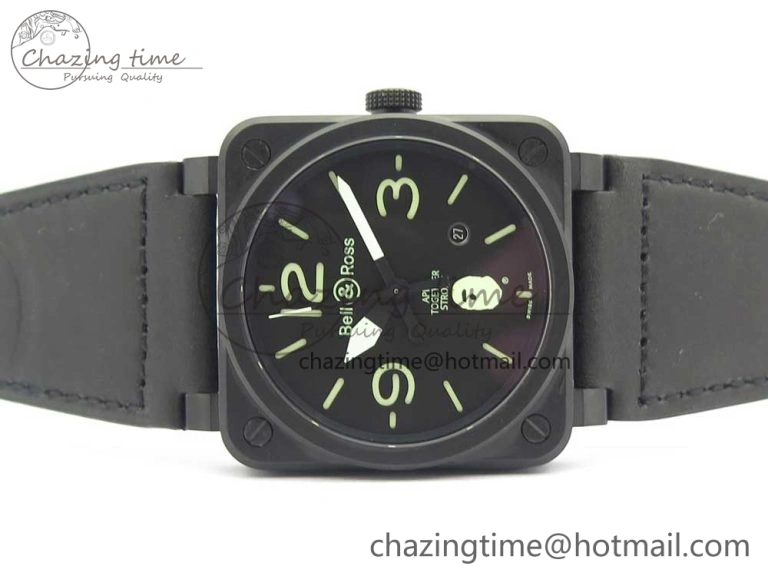Lightweight BR 03-92 PVD 1:1 Best Edition Black Apes Dial on Black Rubber Strap MIYOTA 9015 V 5178