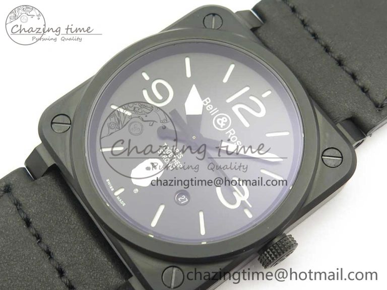 Lightweight BR 03-92 PVD 1:1 Best Edition Black Apes Dial on Black Rubber Strap MIYOTA 9015 V 5178