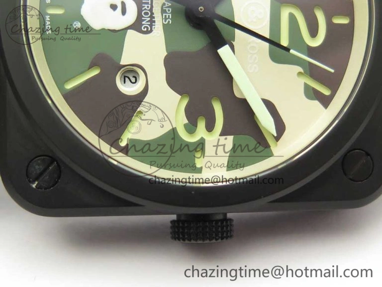 BR 03-92 PVD 1:1 Best Edition Camouflage Apes Dial on Camouflage Nylon Strap MIYOTA 9015 V Practical 5176