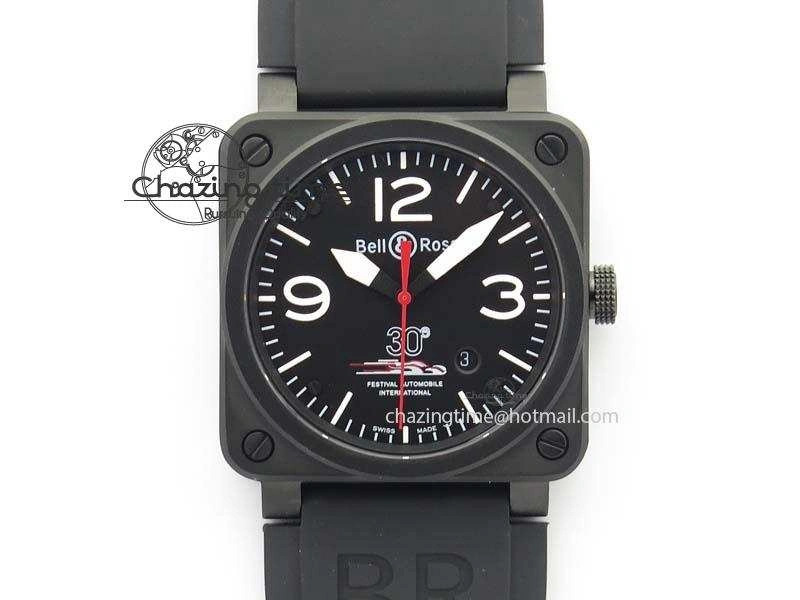 HighQuality BR 03-92 PVD Case Black Dial 30 LTD 42.5mm On Rubber Strap MIYOTA 9015 V 5227
