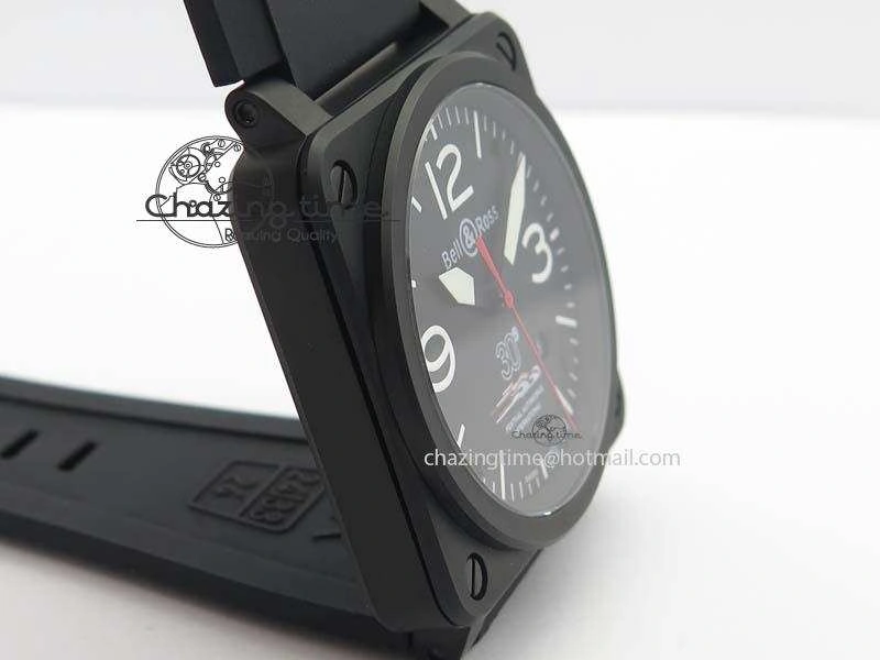 HighQuality BR 03-92 PVD Case Black Dial 30 LTD 42.5mm On Rubber Strap MIYOTA 9015 V 5227