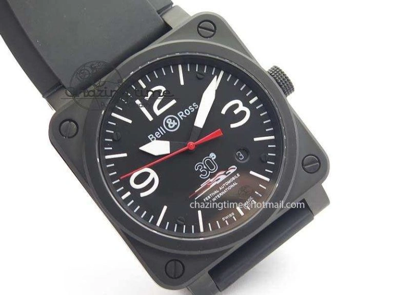 HighQuality BR 03-92 PVD Case Black Dial 30 LTD 42.5mm On Rubber Strap MIYOTA 9015 V 5227