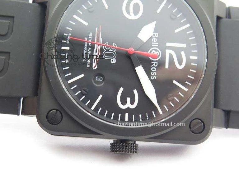HighQuality BR 03-92 PVD Case Black Dial 30 LTD 42.5mm On Rubber Strap MIYOTA 9015 V 5227