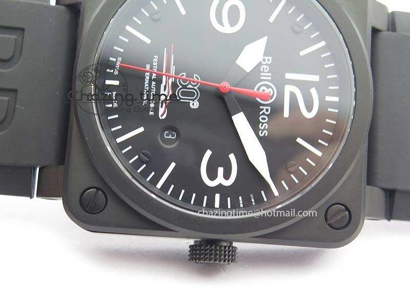 HighQuality BR 03-92 PVD Case Black Dial 30 LTD 42.5mm On Rubber Strap MIYOTA 9015 V 5227