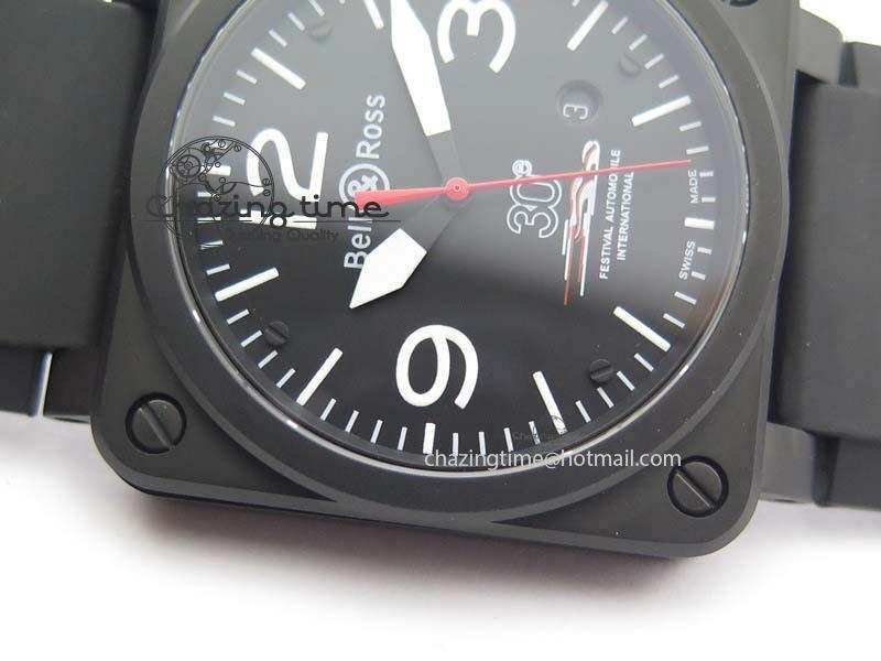 HighQuality BR 03-92 PVD Case Black Dial 30 LTD 42.5mm On Rubber Strap MIYOTA 9015 V 5227