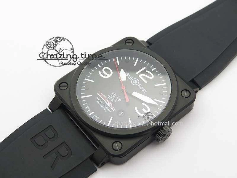 HighQuality BR 03-92 PVD Case Black Dial 30 LTD 42.5mm On Rubber Strap MIYOTA 9015 V 5227