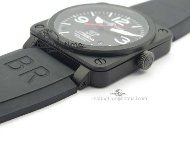 HighQuality BR 03-92 PVD Case Black Dial 30 LTD 42.5mm On Rubber Strap MIYOTA 9015 V 5227