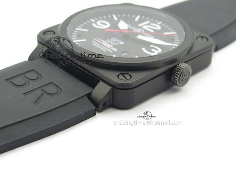 HighQuality BR 03-92 PVD Case Black Dial 30 LTD 42.5mm On Rubber Strap MIYOTA 9015 V 5227